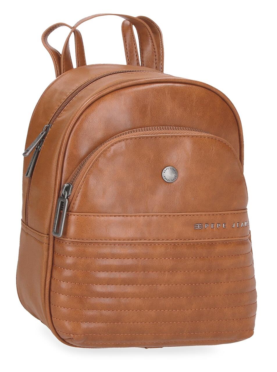 Casual dámsky batoh Pepe Jeans Biker - hnedý 27cm