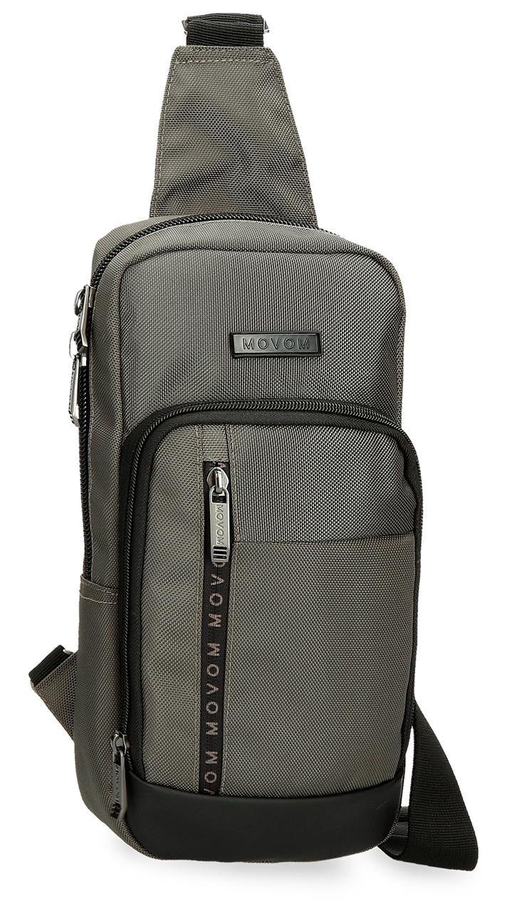 Náprsná taška Movom Buster - sivá - 16x31x5, 5cm