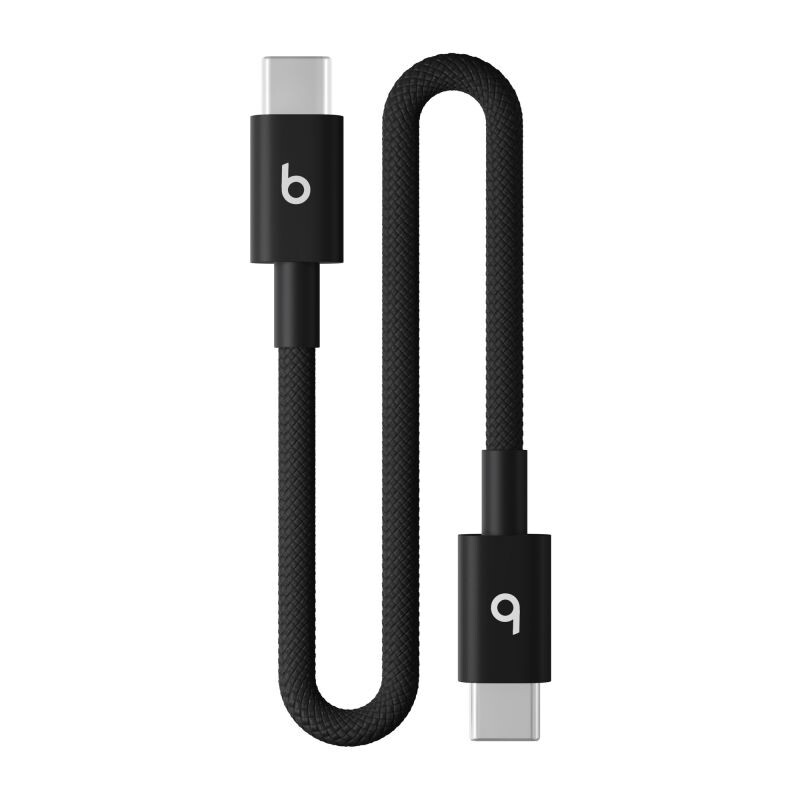 Apple Beats USB-C to USB-C Woven Short Cable (20 cm) - Bolt Black MEQ94EEA