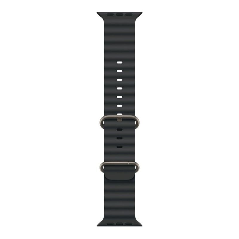 Apple Watch 49mm Black Ocean Band - Natural Titanium Finish MXTL3ZMA