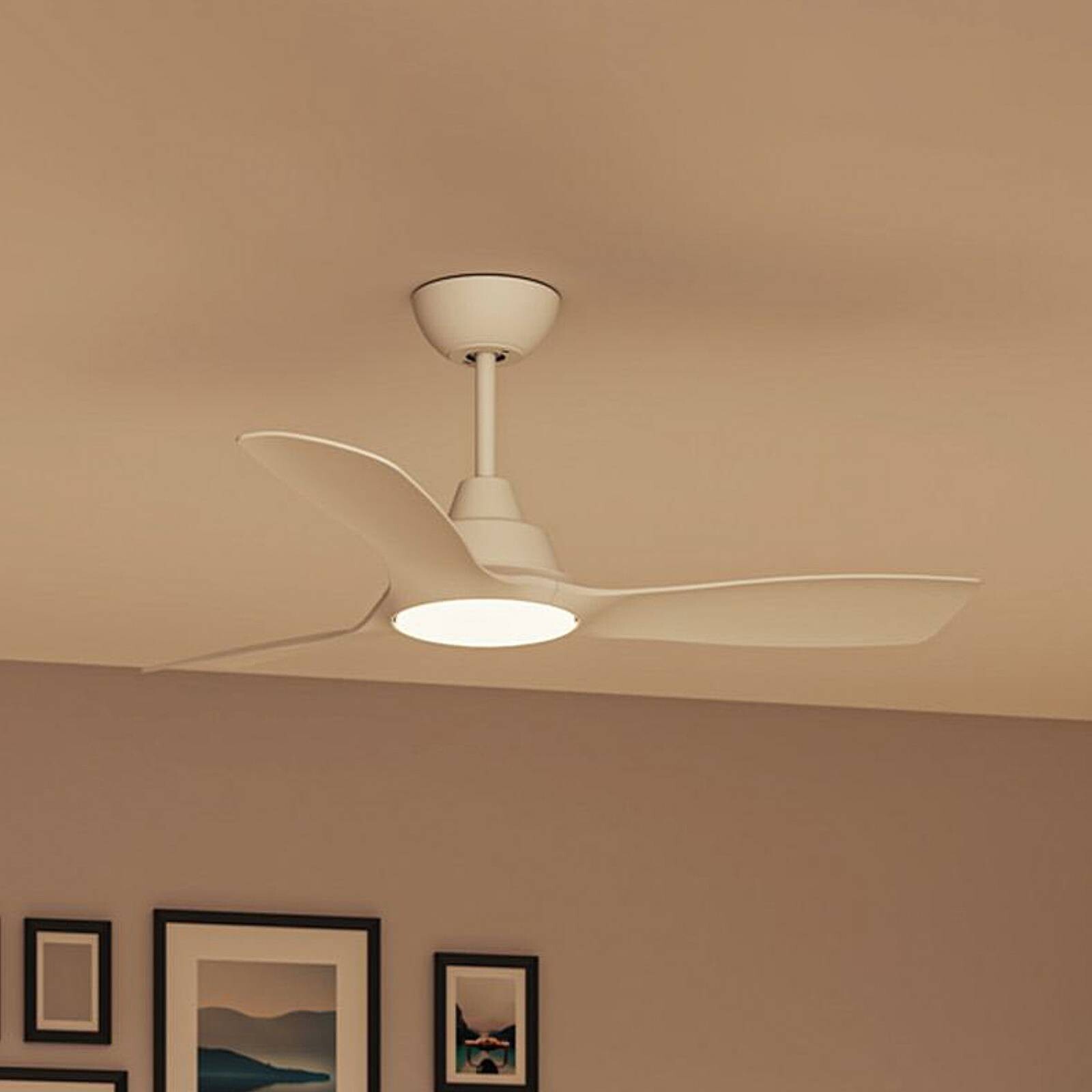 Philips LED stropný ventilátor Fix Blade Ø 106 cm, biely, tichý