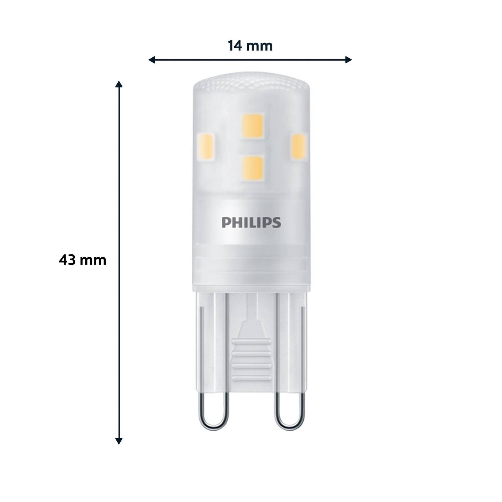 Philips LED žiarovka s päticou G9 1,9 W 220 lm 2700 K matná 6 ks