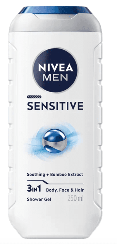 NIVEA MEN SENSITIVE - Pánsky sprchovací gél na podráždenú pokožku 0,25 L