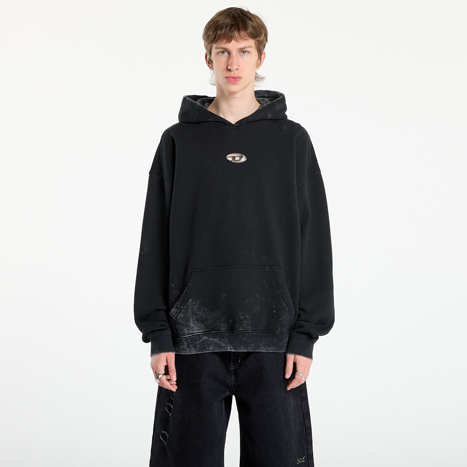 Mikina Diesel S-Boxt-Hood-T10 Sweat-Shirt Black M