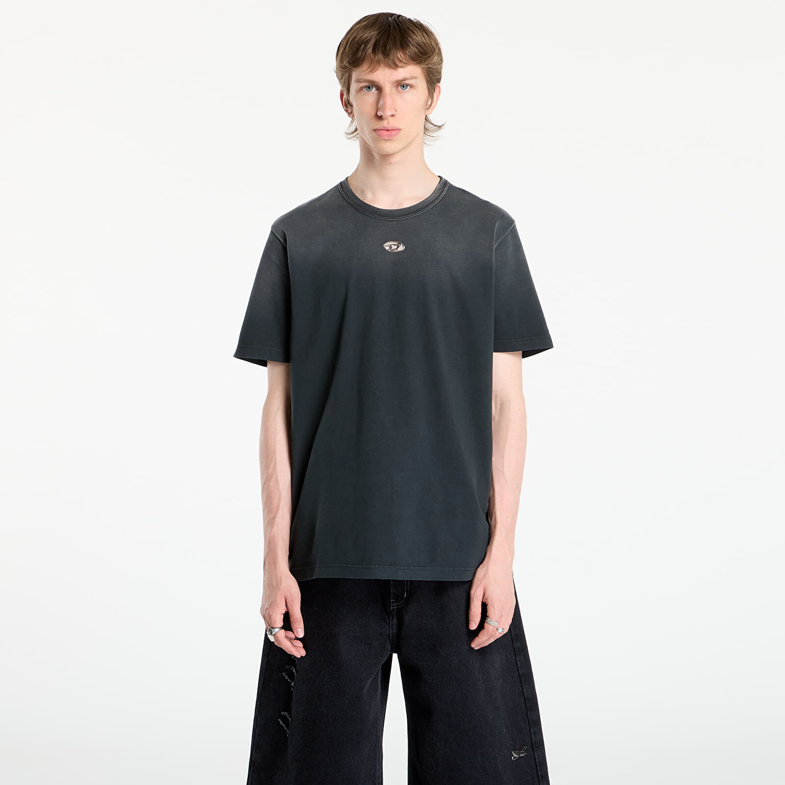 Tričko Diesel T-Adjust-T1 T-Shirt Black/ Violet L