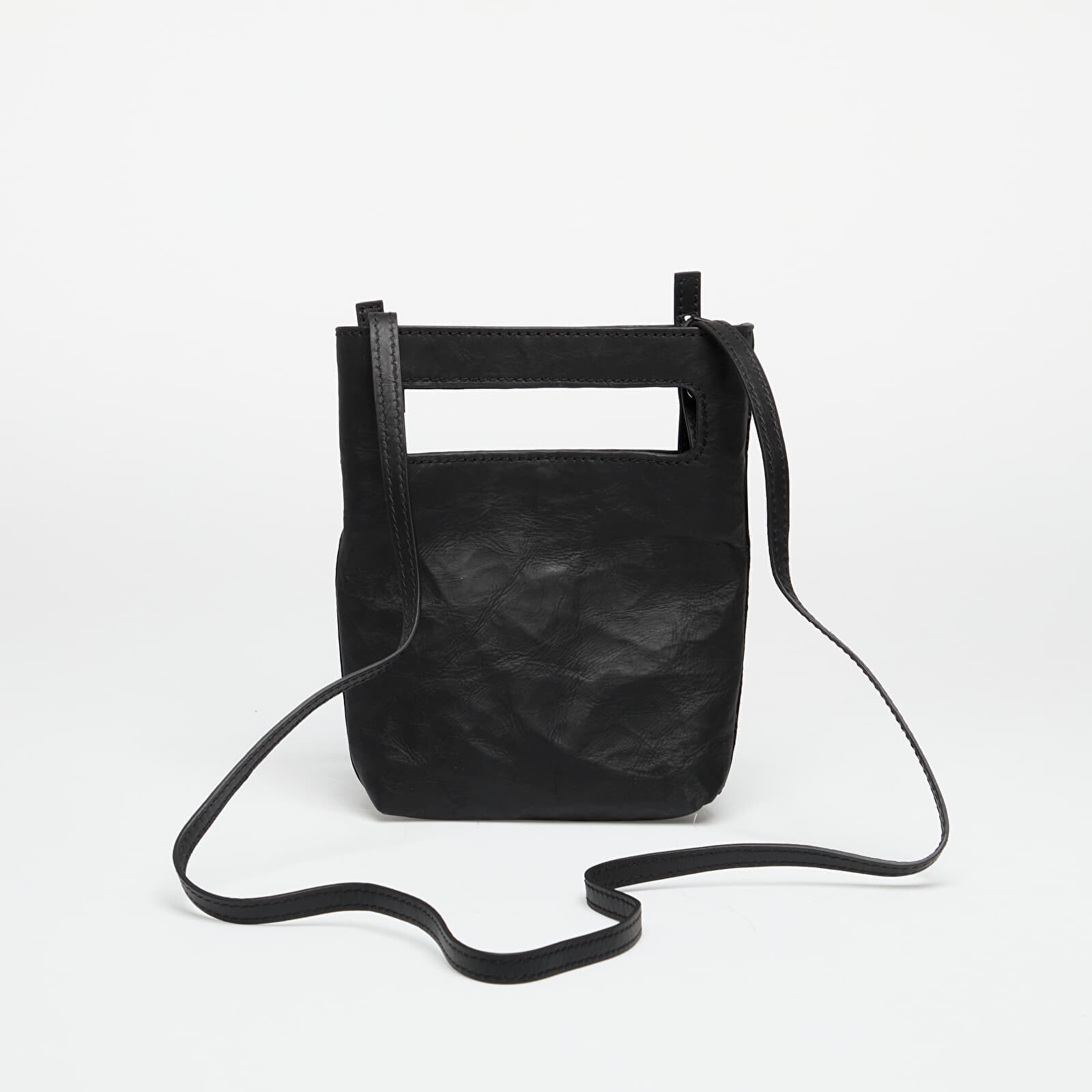Y-3 Crinkle Leather Mini Bag Black Universal