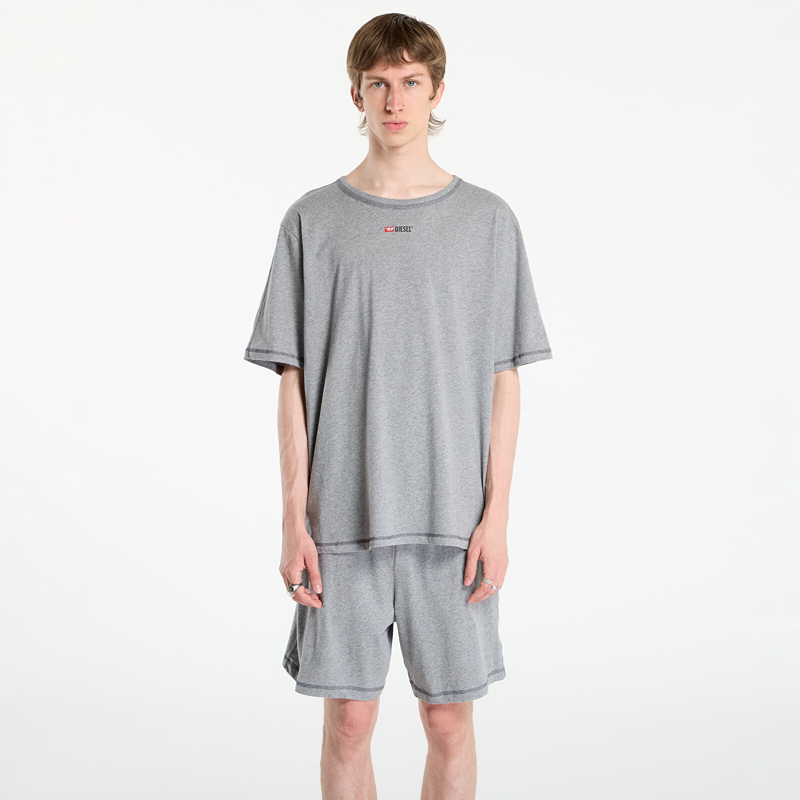 Tričko Diesel Set-Adam-D-Core Pyjama Dark Grey Melange S