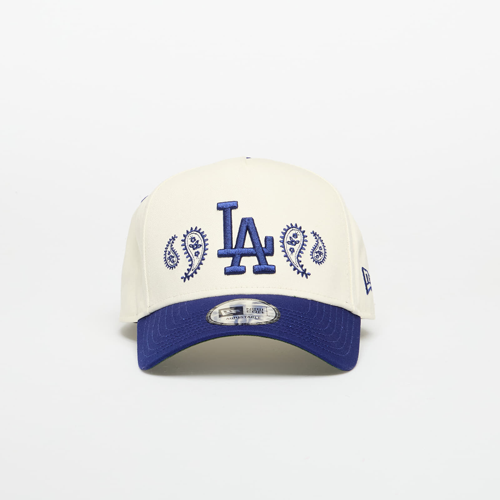 Šiltovka New Era Los Angeles Dodgers 9FORTY Aframe Paisley Cap Chrome White/ Dark Royal Universal