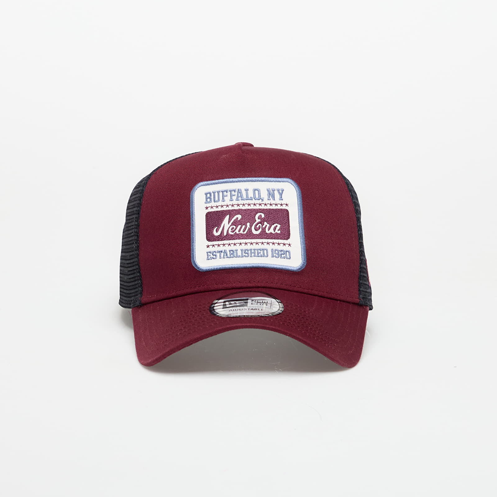 Šiltovka New Era Buffalo NY 9FORTY Trucker Cap Frosted Burgundy/ Min Universal