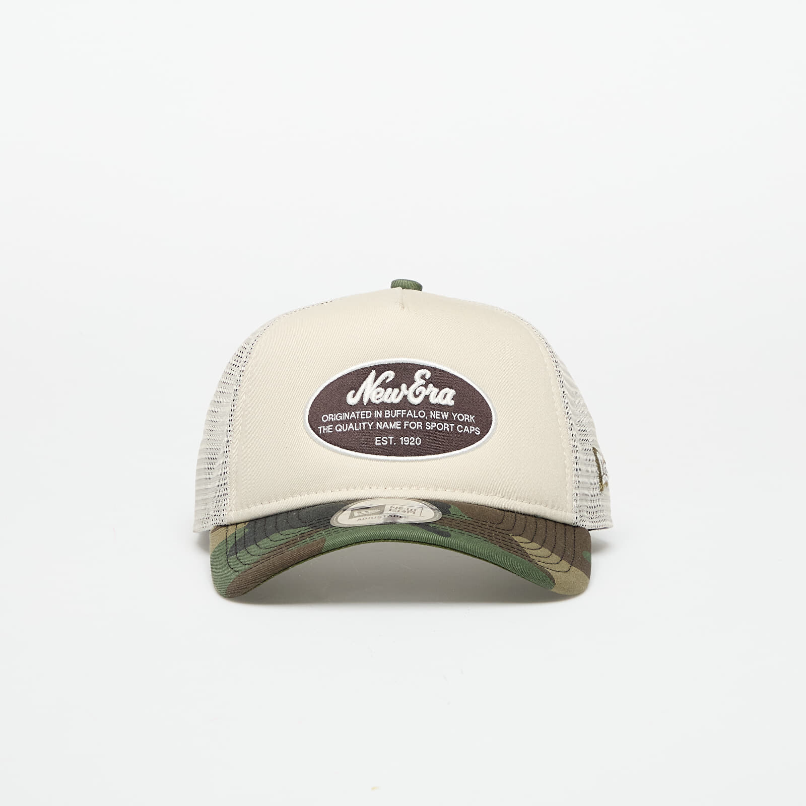 Šiltovka New Era 9FORTY Trucker Oval Patch Cap Stone/ Wdc Universal