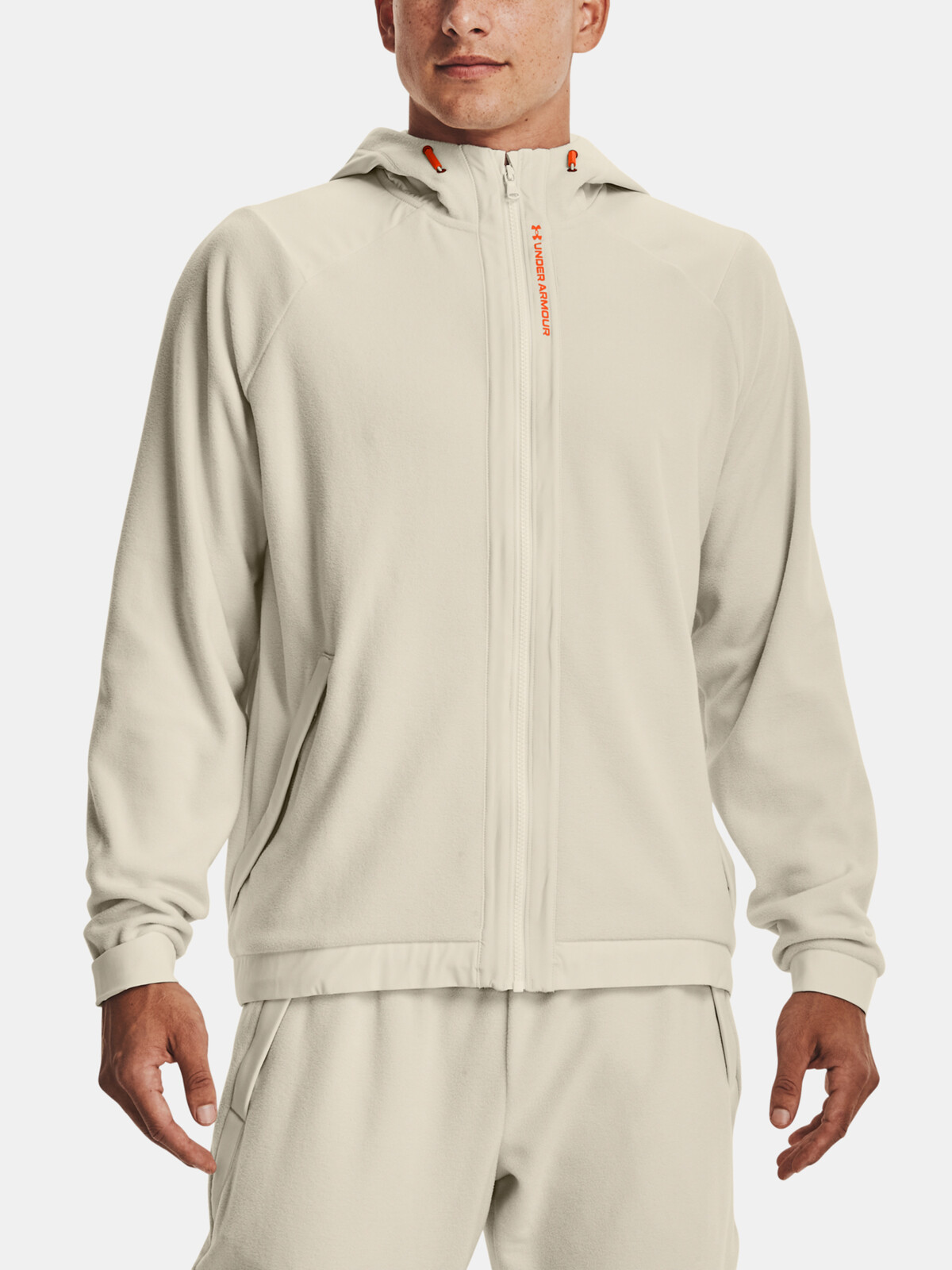 Under Armour Sweatshirt UA RUSH FLEECE FZ HOODIE-BRN - Mens