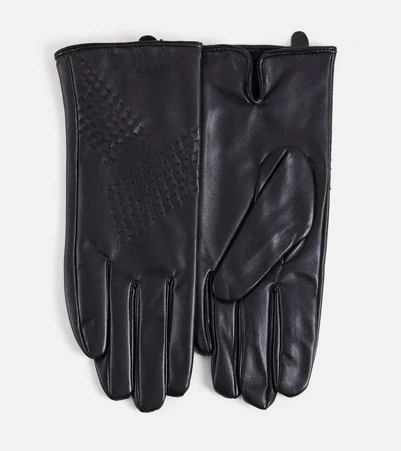 Gemre Čierne zateplené rukavice Racca