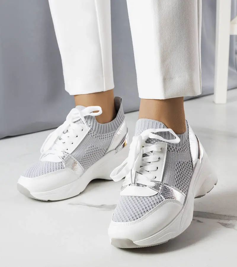 Gemre Šedé tenisky na platformách Ann