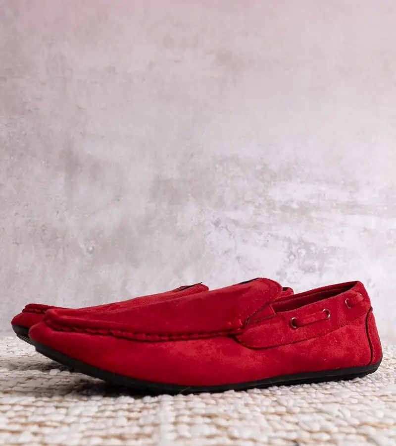 Gemre Pánske červené mokasíny Nashville