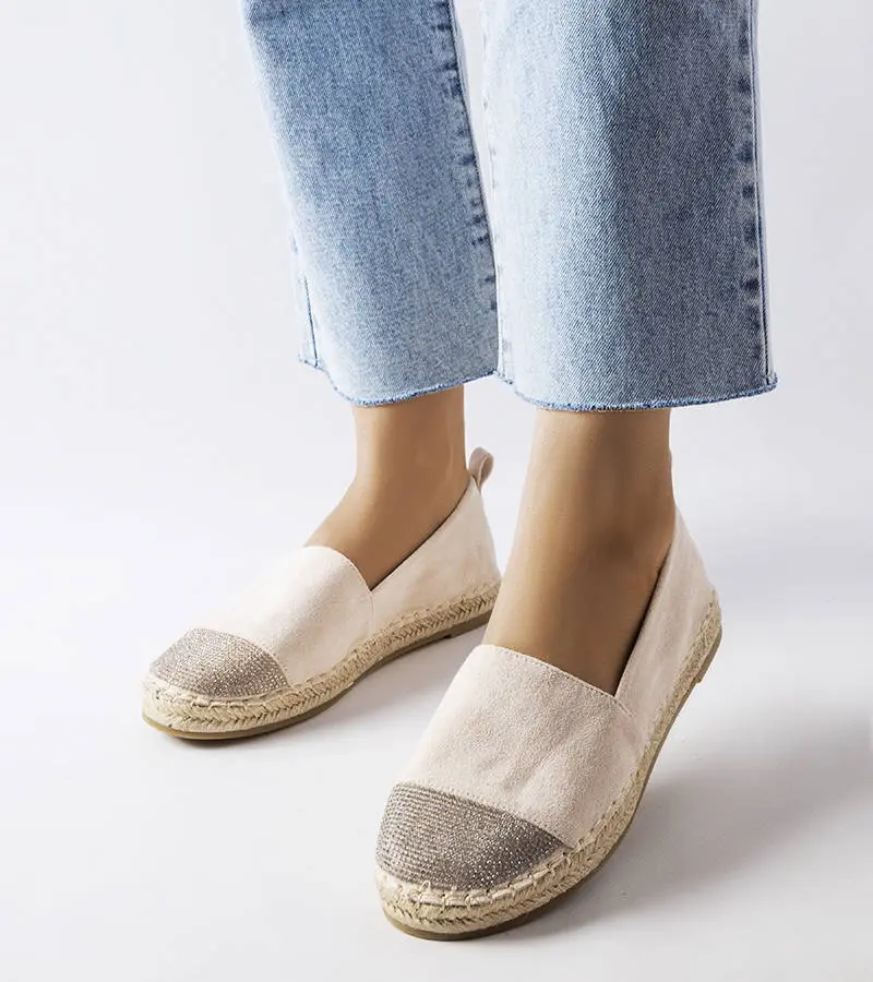 Gemre Béžové mokasíny Magali espadrille