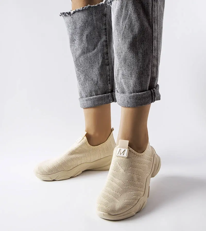 Gemre Tenisky Aaron z béžovej látky