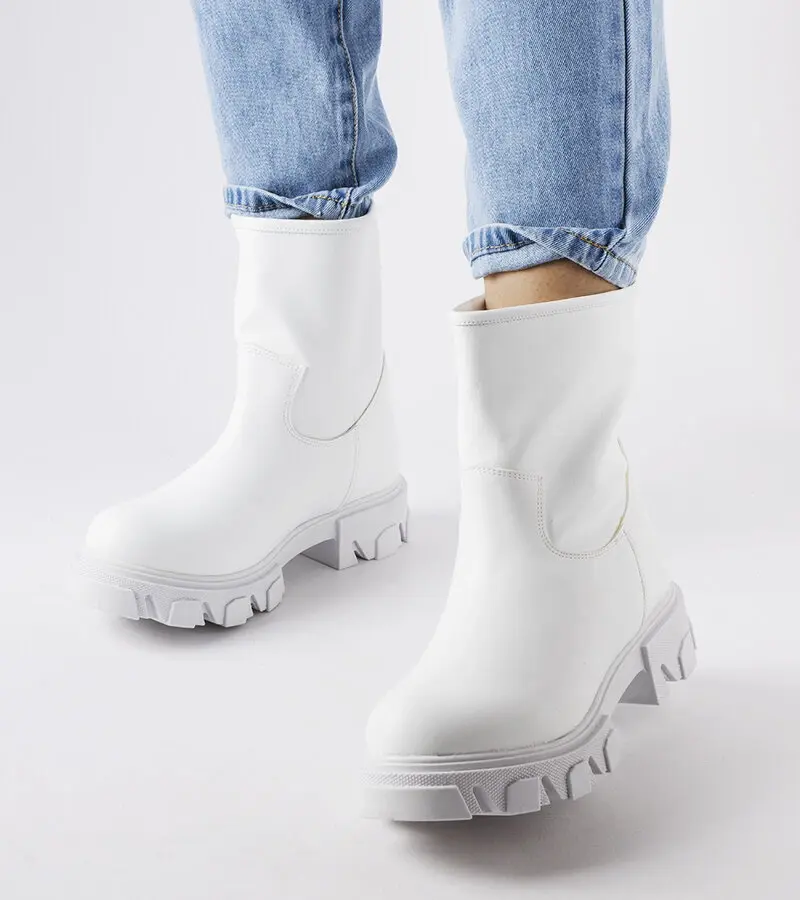 Gemre Biele vrecia Wuori slip-on