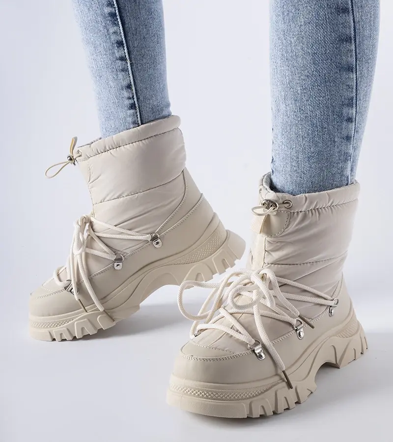 Gemre Beige zateplené snehule Aubine