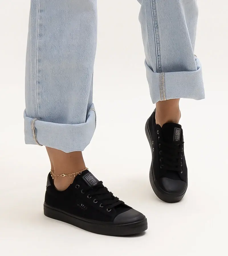 Čierne látkové tenisky Big Star