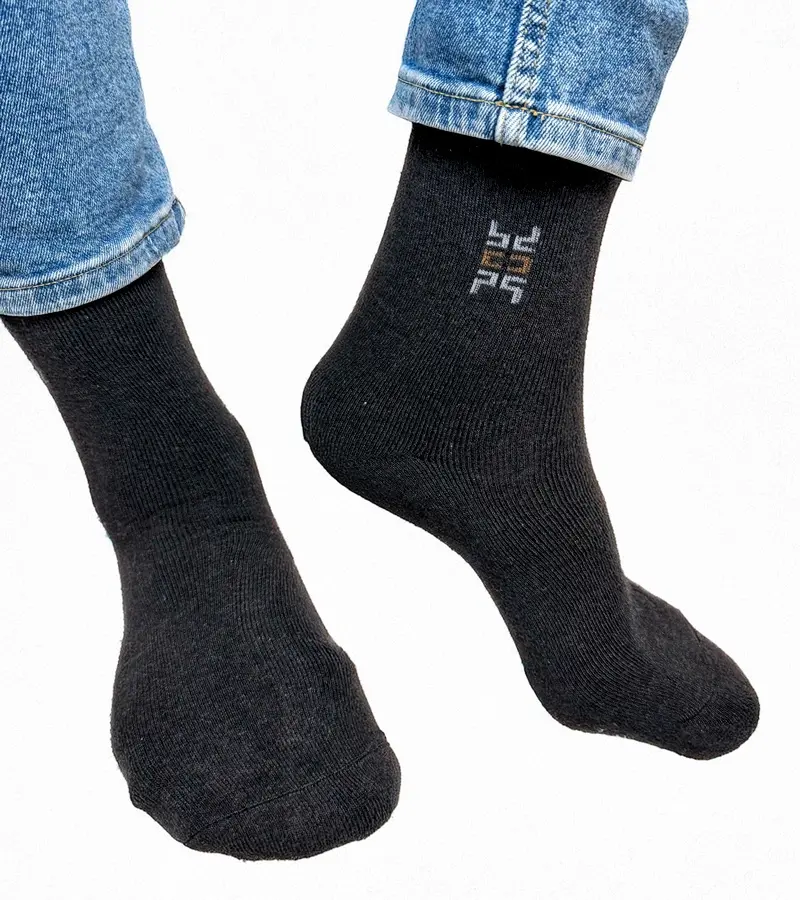 Gemre Čierno-biele teplé ponožky Sella