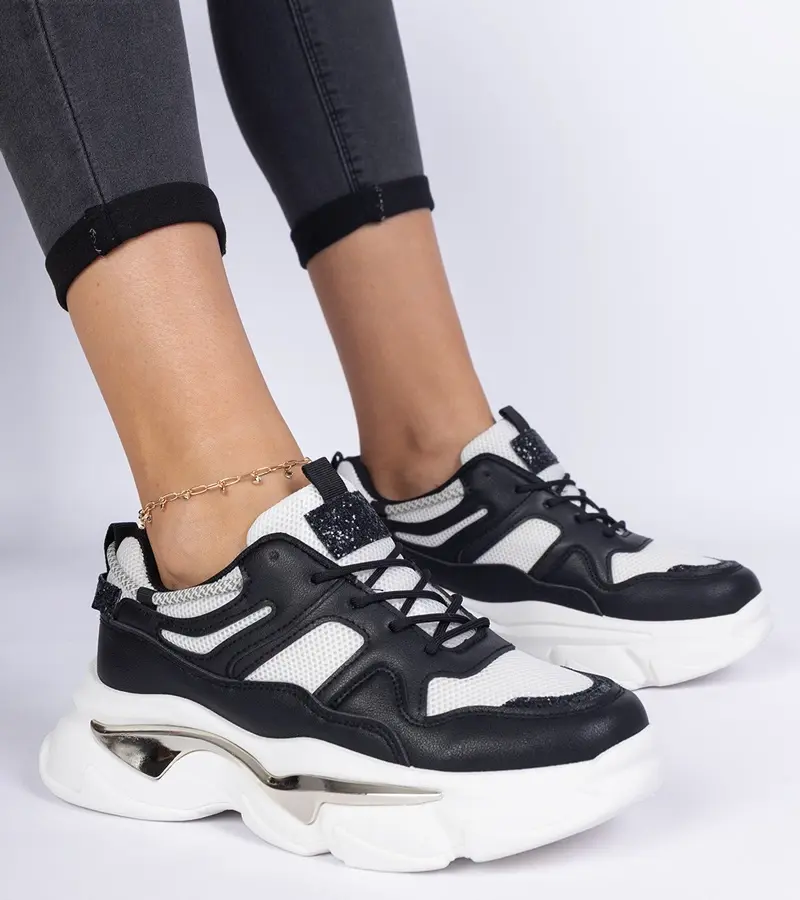 Gemre Čierne dámske športové tenisky Prutto