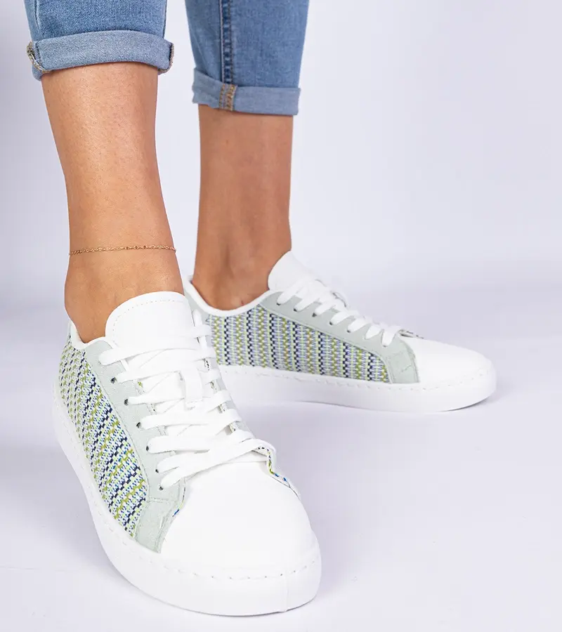 Gemre Zelené dámske textilné tenisky Bellisio