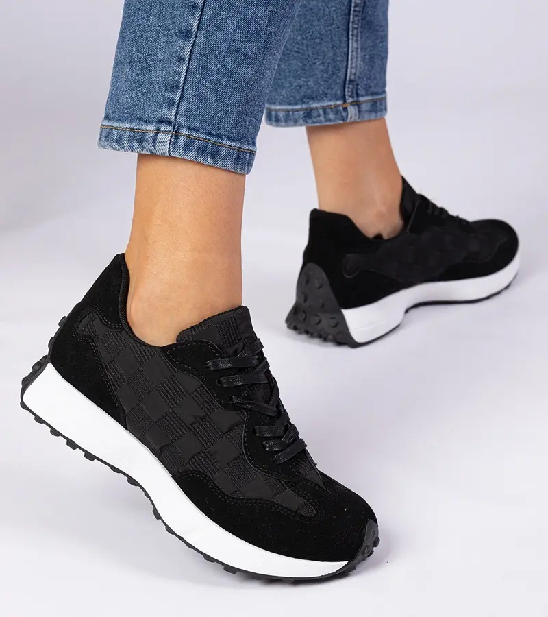 Gemre Čierne dámske športové tenisky Samara