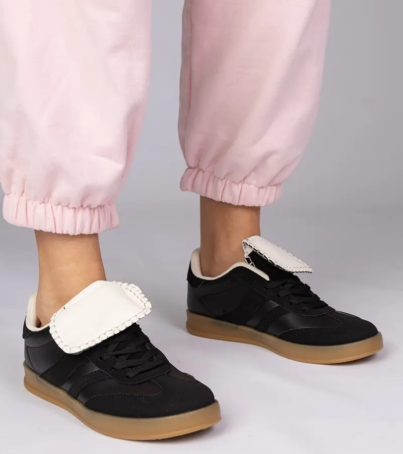 Gemre Čierne tenisky dámske športové Lukka