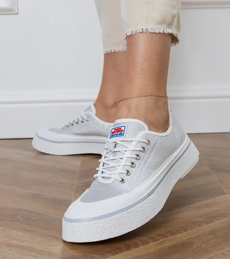 Gemre Sivé dámske tenisky na platforme Greta