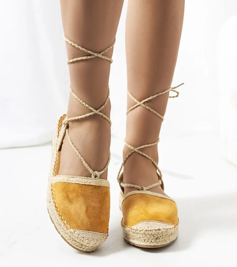 Gemre Hnedé lepené espadrilky Gianne