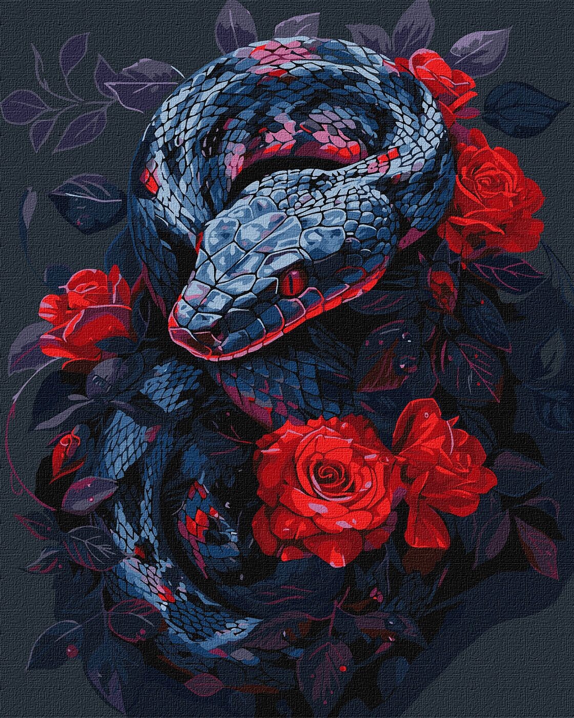 Ideyka Maľovanie podľa čísel - Nebezpečná ruža art_selena_ua 40 x 50 cm
