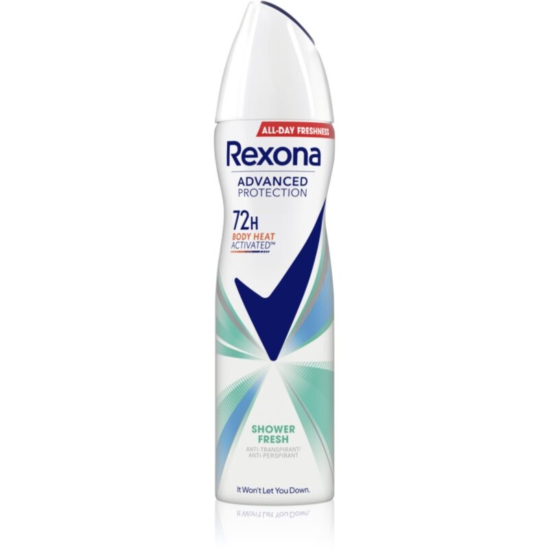 Rexona Advanced Protection Shower Fresh antiperspirant v spreji 72h 150 ml