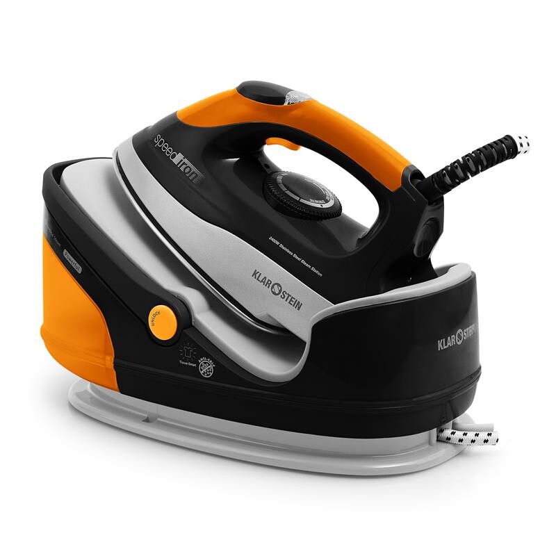 Klarstein Speed Iron, naparovacia žehlička, 2400 W, 1.7 l, oranžová