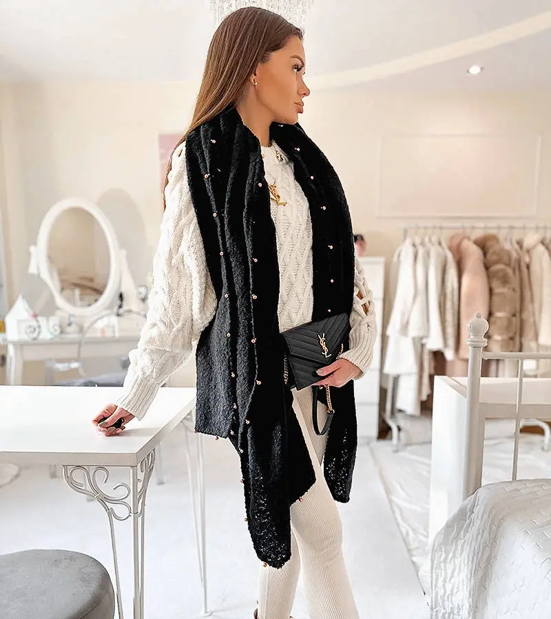 Gemre Čierno modrá šatka Aria