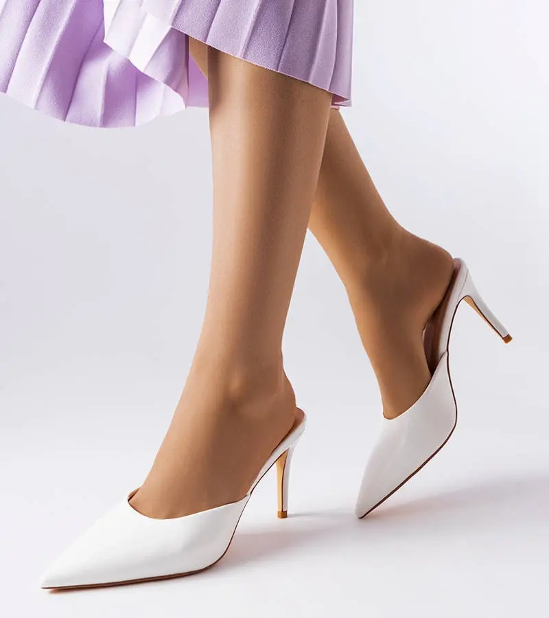 Gemre Orange neon Lorine stiletto pumps