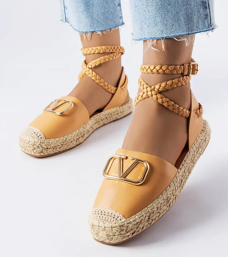 Gemre Hnedé viazané espadrilky Rodič