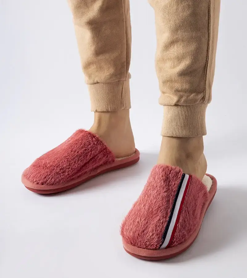 Gemre Tmavoružové pantofle Plymouth