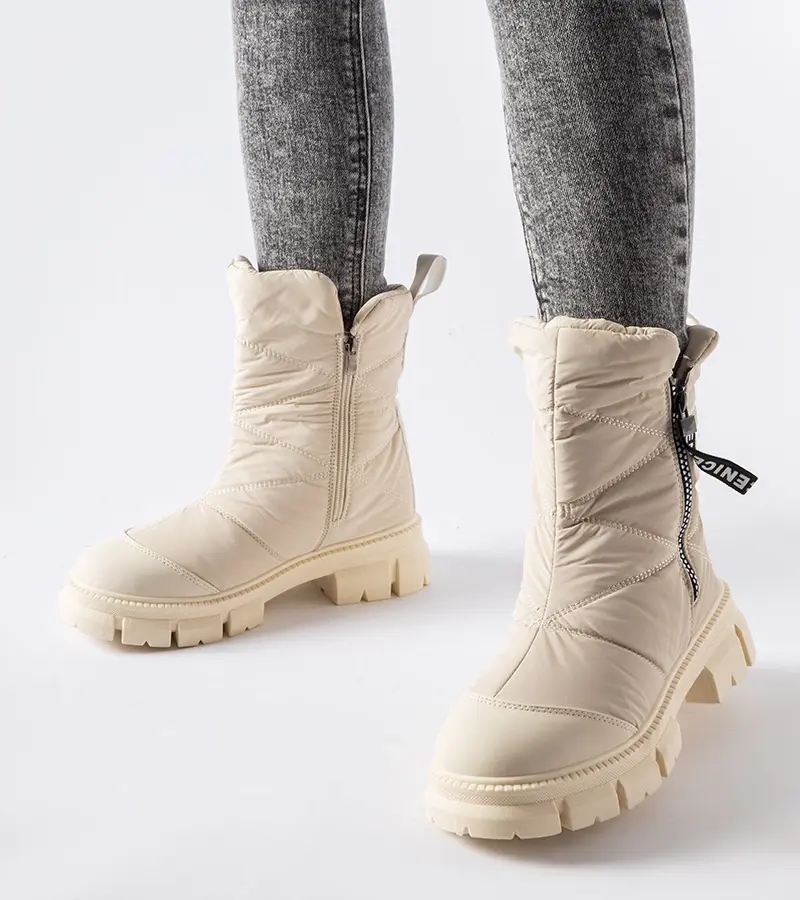 Gemre Beige zateplené pikované snehule Antonina