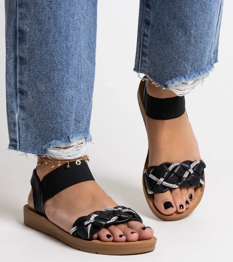 Gemre Čierne sandále Aldona