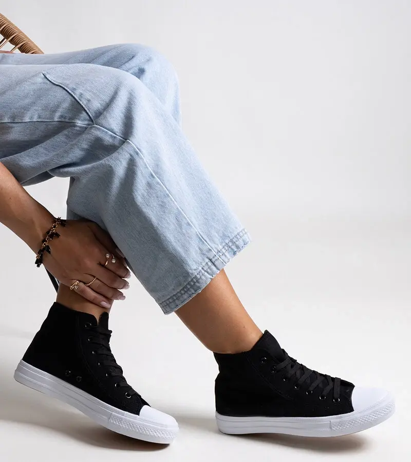 Gemre Čierne vysoké tenisky Ghanem