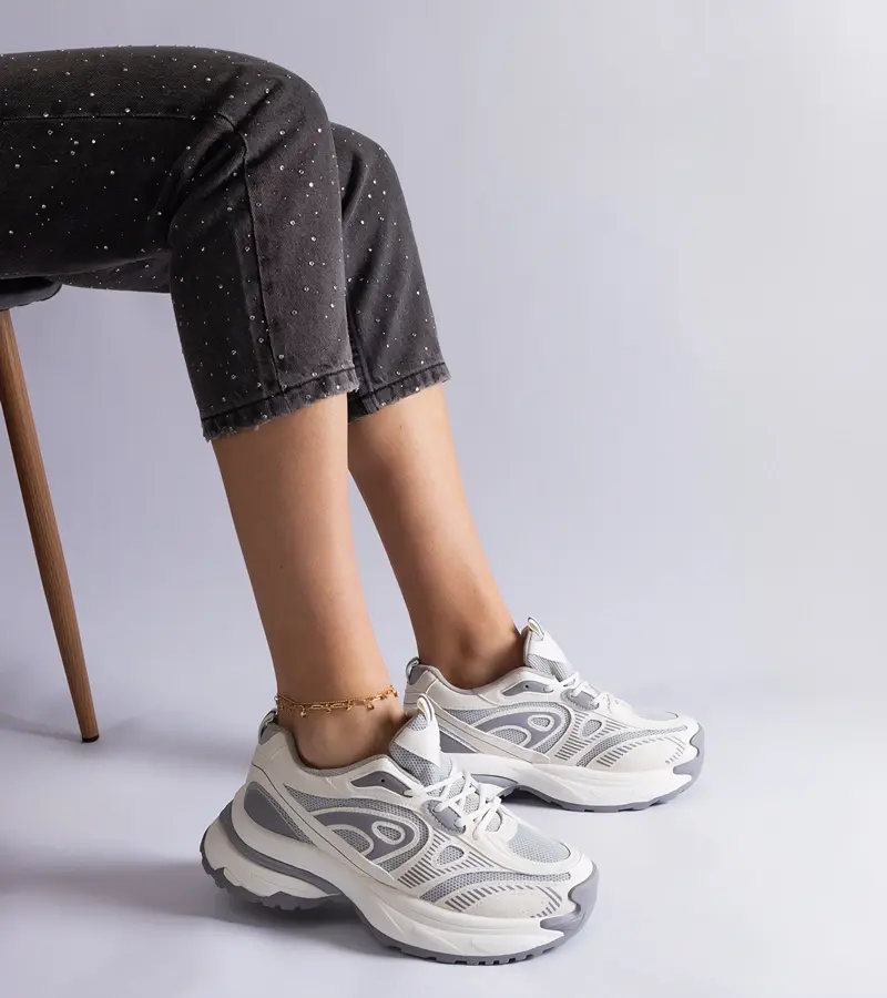 Gemre Sivé dámske športové tenisky Limon