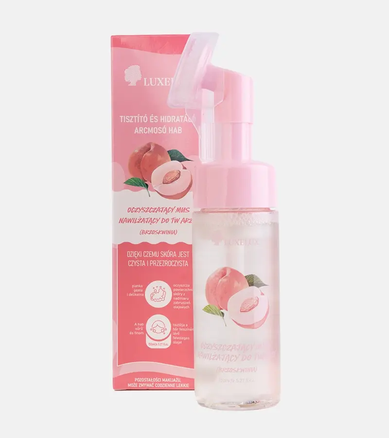 Gemre Cleansing and Moisturizing Face Mousse with Peach Luxelux 150 ml