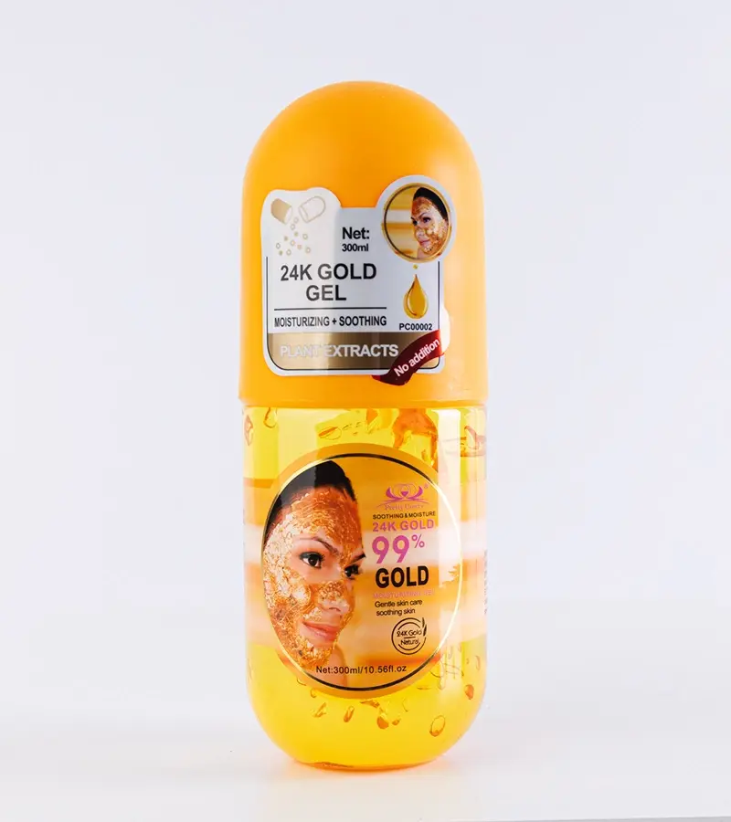 Gemre Moisturizing Face Gel Pretty Cowry with 24K Gold Extract 300 ml