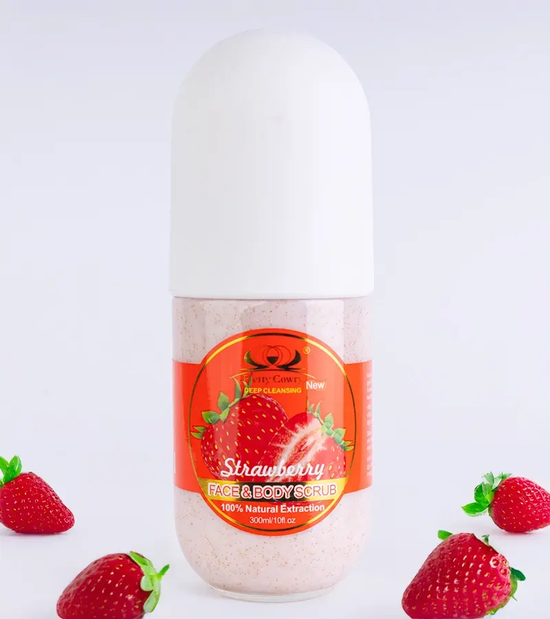 Gemre Strawberry Face and Body Scrub Pretty Cowry 300 ml