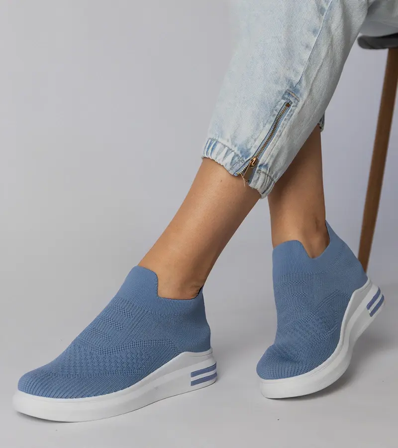 Gemre Modré ponožkové tenisky nazúvacie Merinsa