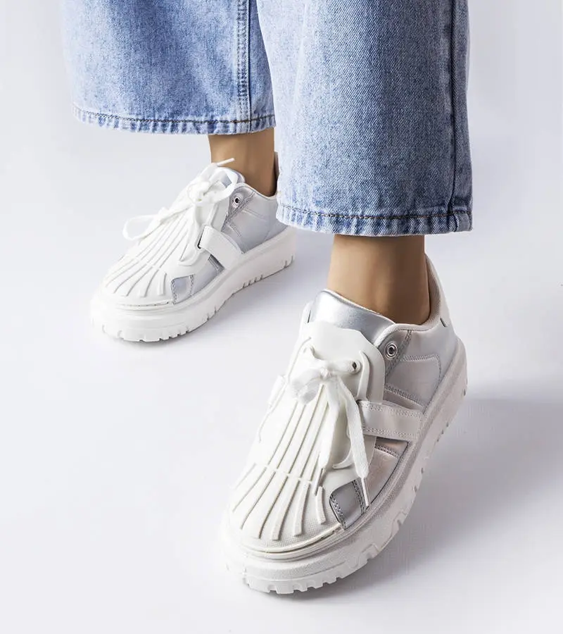 Gemre White sneakers with led Caldwell