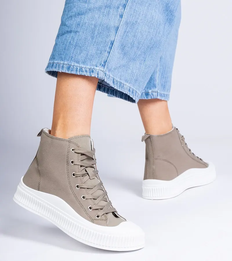 Gemre Zelené vysoké tenisky na platforme Guerrino