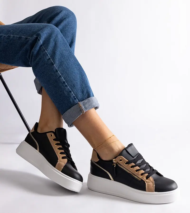 Gemre Čierne športové tenisky dámske Benedetta