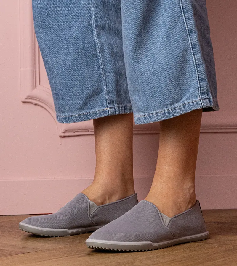 Gemre Sivé dámske slip-on tenisky Kendi