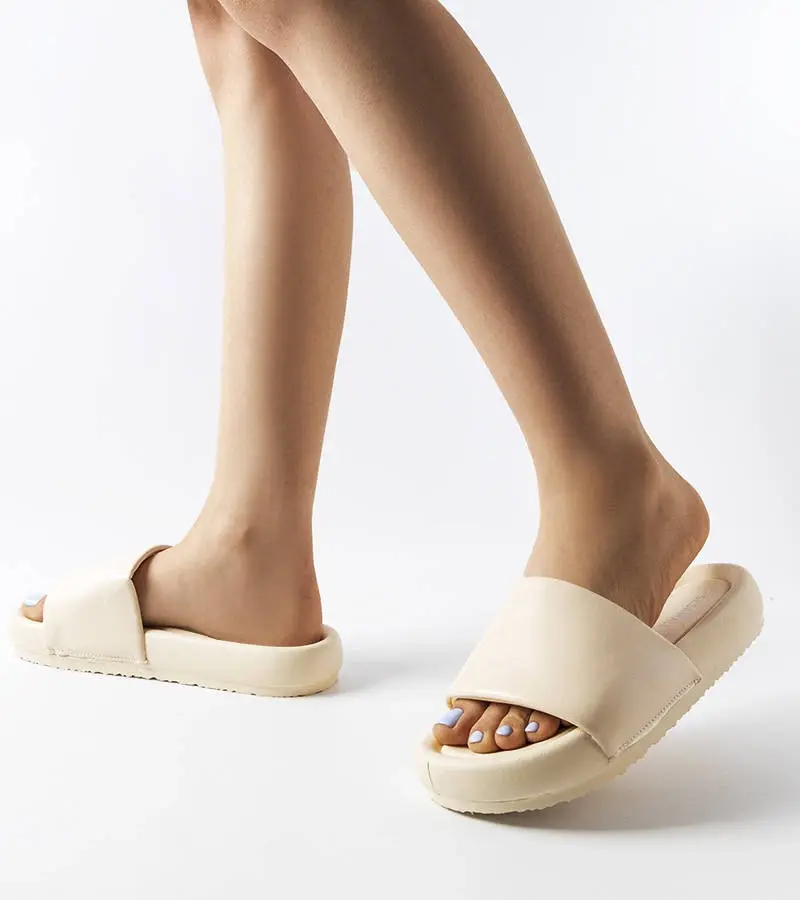 Gemre Franco béžové žabky na platforme